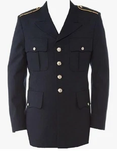 US ARMY MILITARY MEN'S CLA SERVICE DRESS BLUE BLUES ASU UNIFORM COAT JACKET 38RC - Picture 1 of 2