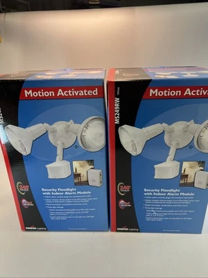 Proyector de seguridad de movimiento Cooper Lighting Regent con alarma ms249r blanco Foto 1 de 3