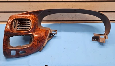 🔥97-03 Ford F150 Dash Speedometer Instrument CLUSTER Bezel Trim Panel Wood C13 - Image 1 of 4