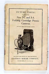 Original Kodak No. 2C & 3A Fold. Cartridge Premo Instruction Manual - July 1919 - Picture 1 of 1