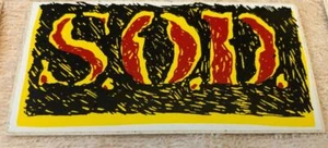 S.O.D. Sticker Vtg Vinyl 80s Bad Otis NOS punk STORM TROOPERS OF DEATH kbd metal - Picture 1 of 1