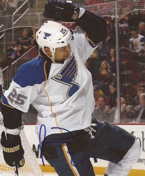 Foto firmada por Chris Stewart St. Louis Blues 8x10 autografiada Foto 1 de 1