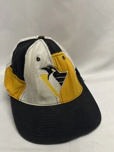 Gorra de béisbol vintage 90 S Pittsburgh Penguins hockey para hombre hecha en EE. UU. - Imagen 1 de 5