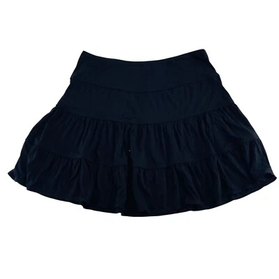 Falda Sophie Max negra en capas para mujer talla M viscosa y spandex Foto 1 de 4