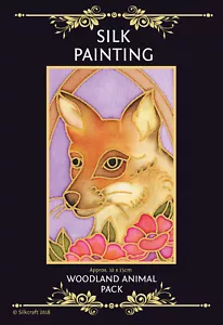 Silkcraft Silk Painting Gutta Outlines-Card Making- Woodland Animal Pack of 5 - Picture 1 of 1