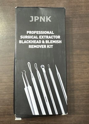 JPNK Herramienta Removedora de Espinillas Extractor de Comedones Kit de Eliminación de Acné para Plata  - Imagen 1 de 4