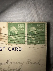 U.S. Postage Stamp George Washington 1789-1797 1¢ Green Stamp TWO!! Rare!! - Picture 1 of 6