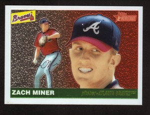 Zach Miner--Atlanta Braves--2004 Topps Heritage Chrome Refractor Baseball Card