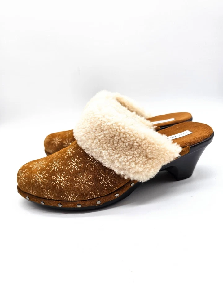 Zuecos Isaac Mizrahi para mujer talla 9M sin cordones mula puño de oveja roble  Foto 1 de 4