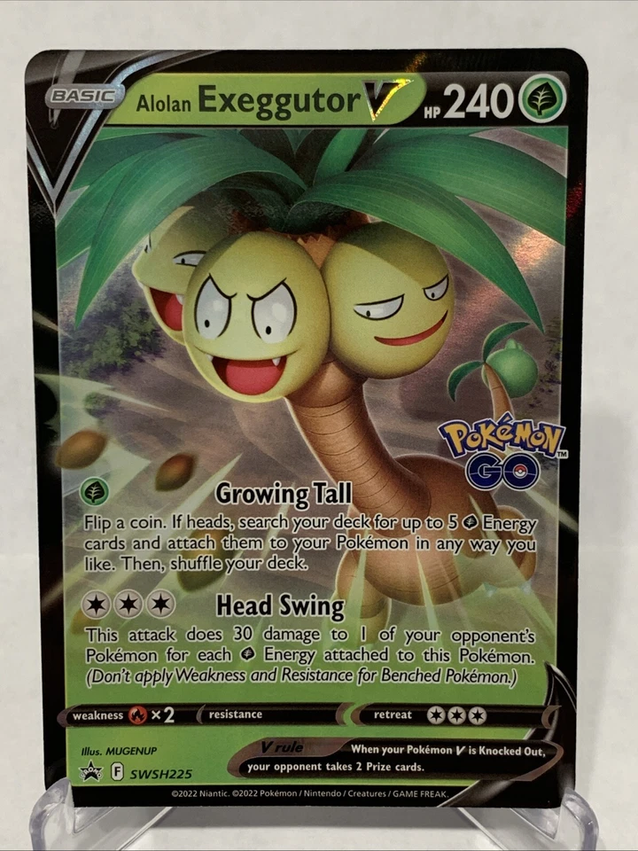 Alolan Exeggutor V - SWSH225 - Pokemon Sword & Shield Promo Ultra Rare Card NM - Image 1 of 2