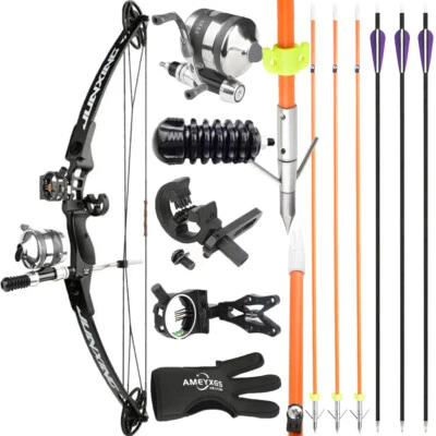 Bowfishing Compound Bow Arrows 30-40lbs Adjustable Archery Hunting Fishing Shoot - Image 1 of 4