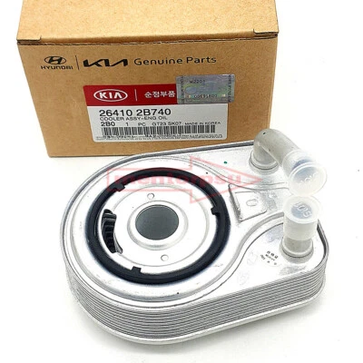 Enfriador de aceite de motor para Hyundai Veloster Tucson KIA Optima 1,6 L Turbo 264102B740 Foto 1 de 4