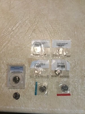 8 COIN LOT 1964P Washington SILVER 25C Proof Set PCGS 25C 1972S PR67 1972D VA NC - Image 1 of 4
