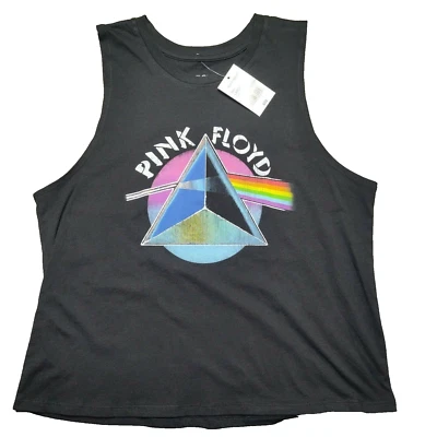 Pink Floyd The Dark Side Of The Moon Women Large  Black Sleeveless Tank Top NEW - Image 1 of 4