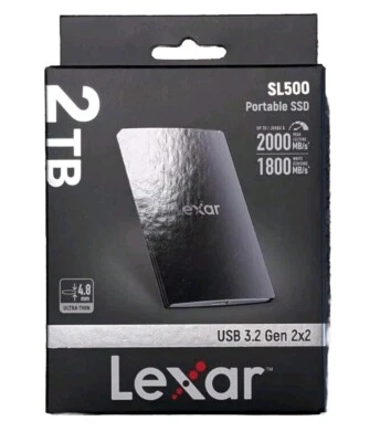Lexar SL500 PORTABLE SSD 2TB ext. SSD Festplatte LSL500X002T-RNBNG USB-C schwarz