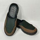 LL Bean Shoes 7 sandales coulissantes confort cuir PU marron vert