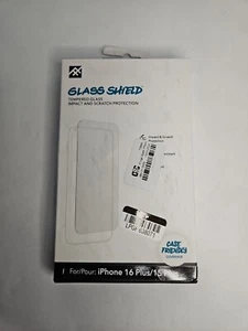 iFrogz Apple iPhone 16 Plus/iPhone 15 Plus Glass Shield Screen Protector - Picture 1 of 4