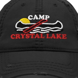 Camp Crystal Lake Hat |  Friday The 13th Horror Movie Cap - Jason Voorhees - Picture 1 of 7