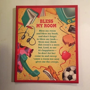Bless My Room Fiberboard Wall Plaque 8.75” X 10.75” - Picture 1 of 2