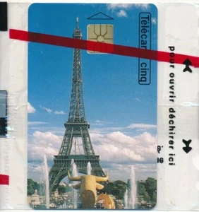 TÉLÉCARTE 5 UNITÉS TOUR EIFFEL / PHONECOTE GN44 / NEUVE SOUS BLISTER - Zdjęcie 1 z 1