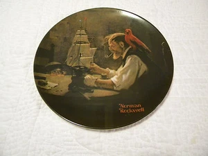 NORMAN ROCKWELL THE SHIP BUILDER COLLECTOR PLATE KNOWLES 1980 - Picture 1 of 2