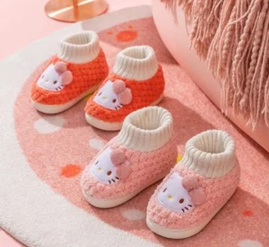 Hello Kitty Sanrio Toddler Booties Shoes Indoor Pink Size 7 Toddler - Picture 1 of 5