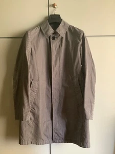 UNITED ARROWS TOKYO JAPAN - BLUE CHECK MACKINTOSH TRENCH COAT - Picture 1 of 15
