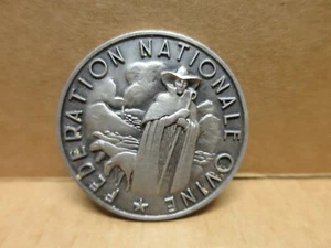 fédération Nationale ovine médaille en métal argenté berger moutons - Picture 1 of 2