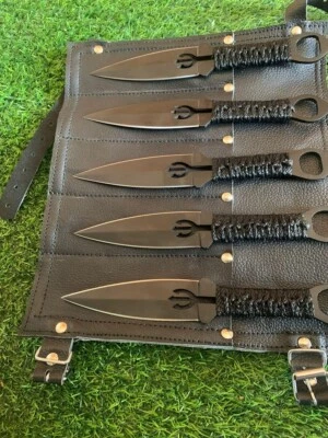 Cuchillos Artesanales, Kunai Caza Hojas Equilibradas Regalo para Hombre - Pack de 6 Foto 1 de 4