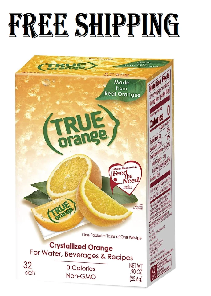 BULK Buys True Orange Crystallized Orange Substitute Case of 2000