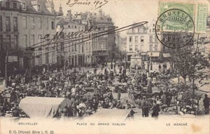 Belgique - BRUXELLES - Place du Grand Sablon - Le marché - Ed. E.G. Série 1 N. 2 - Imagen 1 de 2