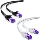 CAT 7 Patchkabel Netzwerkkabel Flachkabel Ethernet LAN Flach Kabel 0,25m - 30m