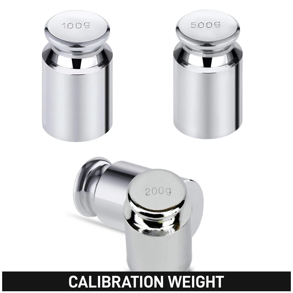 100g 200g 500g Scale Weight Chrome Plated Precise Calibration for Digital Scale - Image 1 of 1