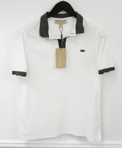 Herren Burberry Poloshirt Freizeit Pullover Marlowe Weiß Größe S US38 - Bild 1 von 10