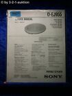 Sony Service Manual D EJ955 CD Player (#5821)