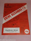 FOOTBALL PROGRAMME - D4 - CREWE ALEXANDRA FC V SCUNTHORPE - JAN 7 1978