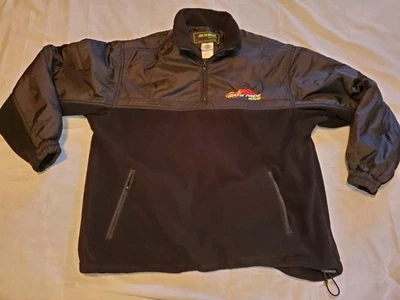 Arcticwear Arctic Cat Cat's Pride Black Fleece 1/4 Zip Pullover Jacket Mens XL - Image 1 of 4