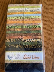 Island Strips "Sand Dune" 40 strips 2.5" x43/44" (20 fabrics) - Picture 1 of 2