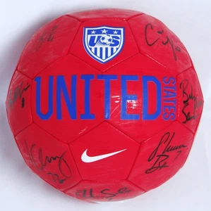 US Women's Autographed F/S Team USA Nike Soccer Ball w/ 9 Signatures- JSA W Auth - Picture 1 of 12