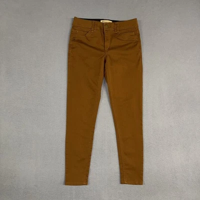 Democracy Jeans Womens 6 Brown Skinny Stretch Ab Technology Denim Cotton Blend  - Image 1 of 4