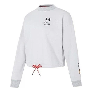 UNDER ARMOUR Womens Grey Terry Fleece Sweatshirt Jumper Size Small BNWT - Picture 1 of 2