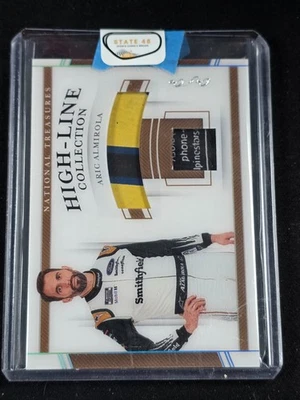 ARIC ALMIROLA 2020 NATIONAL TREASURES RACING HIGH-LINE COLLECTION HOLO BLUE 1/1 - Image 1 of 2