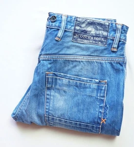 Scotch & Soda Brewer Tapered Anti Fit Jeans mens size W31 L32 S Small Braces - Picture 1 of 14