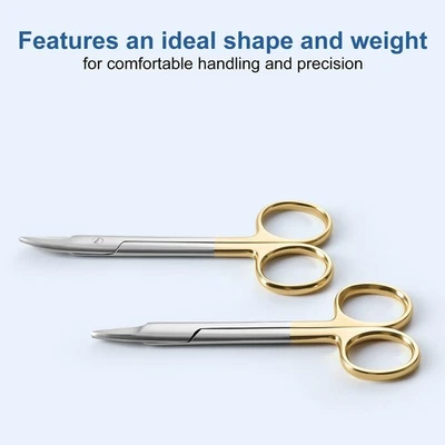 Dental Crown Scissors Straight & Curved Cutting Premium Wire Cut AZDENT - Image 1 of 4