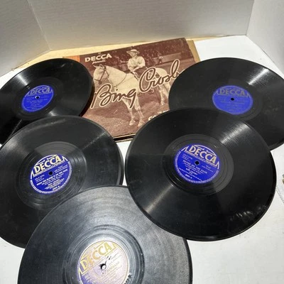 Brunswick Presents Bing Crosby In An Album Of Cowboy Songs 78RPM Set Of 5 - Image 1 of 4