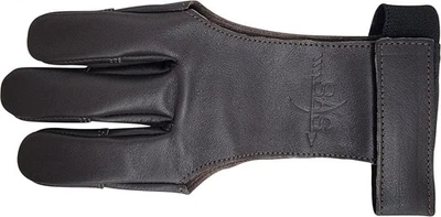 Leather Traditional 3 Finger Archery Shooting Gloves for Recurve or Compound Bow - Image 1 of 3
