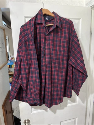 Camisa Hunt Club XXL roja y negra con botones manga larga  Foto 1 de 3