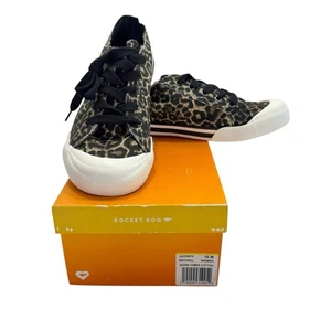 Rocket Dog Tennisschuh Sneaker Bobo Natural Jazzin Tampa Baumwolle Leopard 10M Neu ohne Etikett - Bild 1 von 19