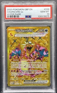 Charizard ex 228/197 SV03 Obsidian Flames Holo Hyper Rare PSA 10 - Picture 1 of 2