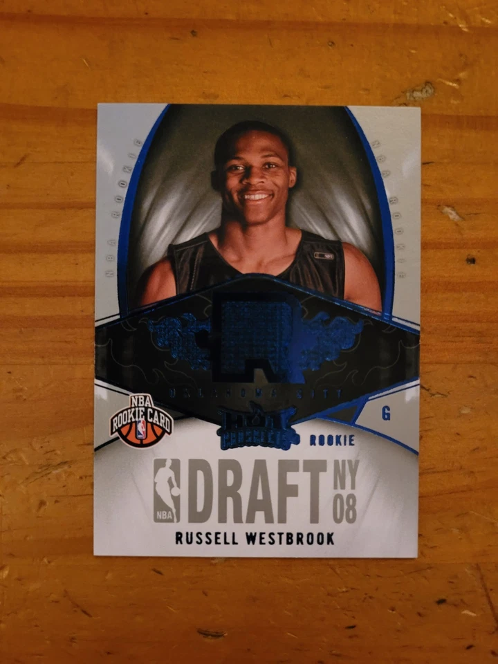 2008-09 Fleer Hot Prospects 蓝色 #140 Russell Westbrook 新秀卡 RC — 第 1/1 张图片